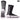 Black Lux Sports soccer grip socks with anti-slip technology and reinforced padding for stability and comfort