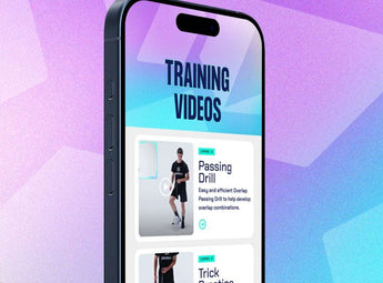 Soccer kick trainer SenseBall with mobile app for training