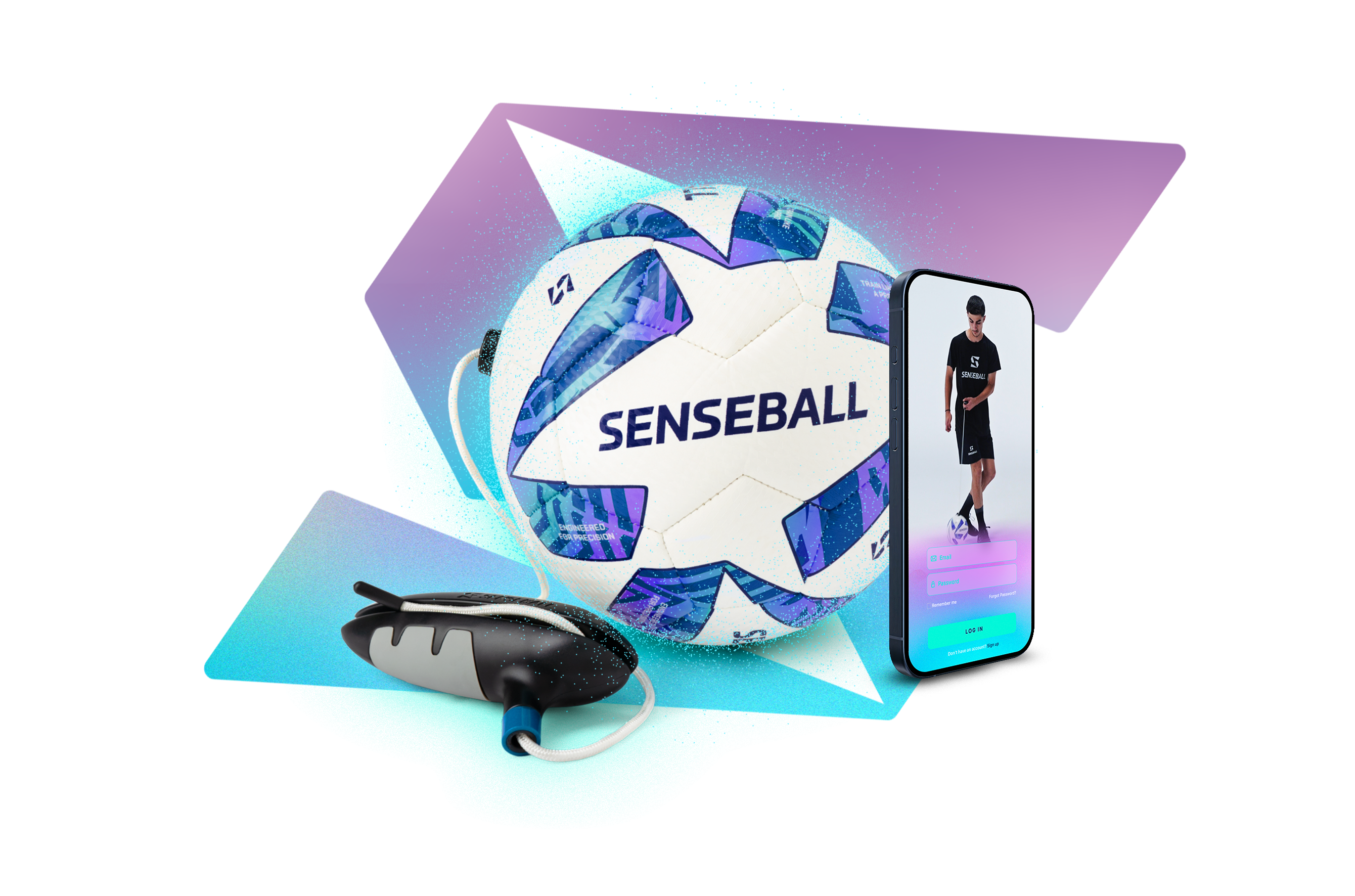 senseball ball on string and companion app with training program